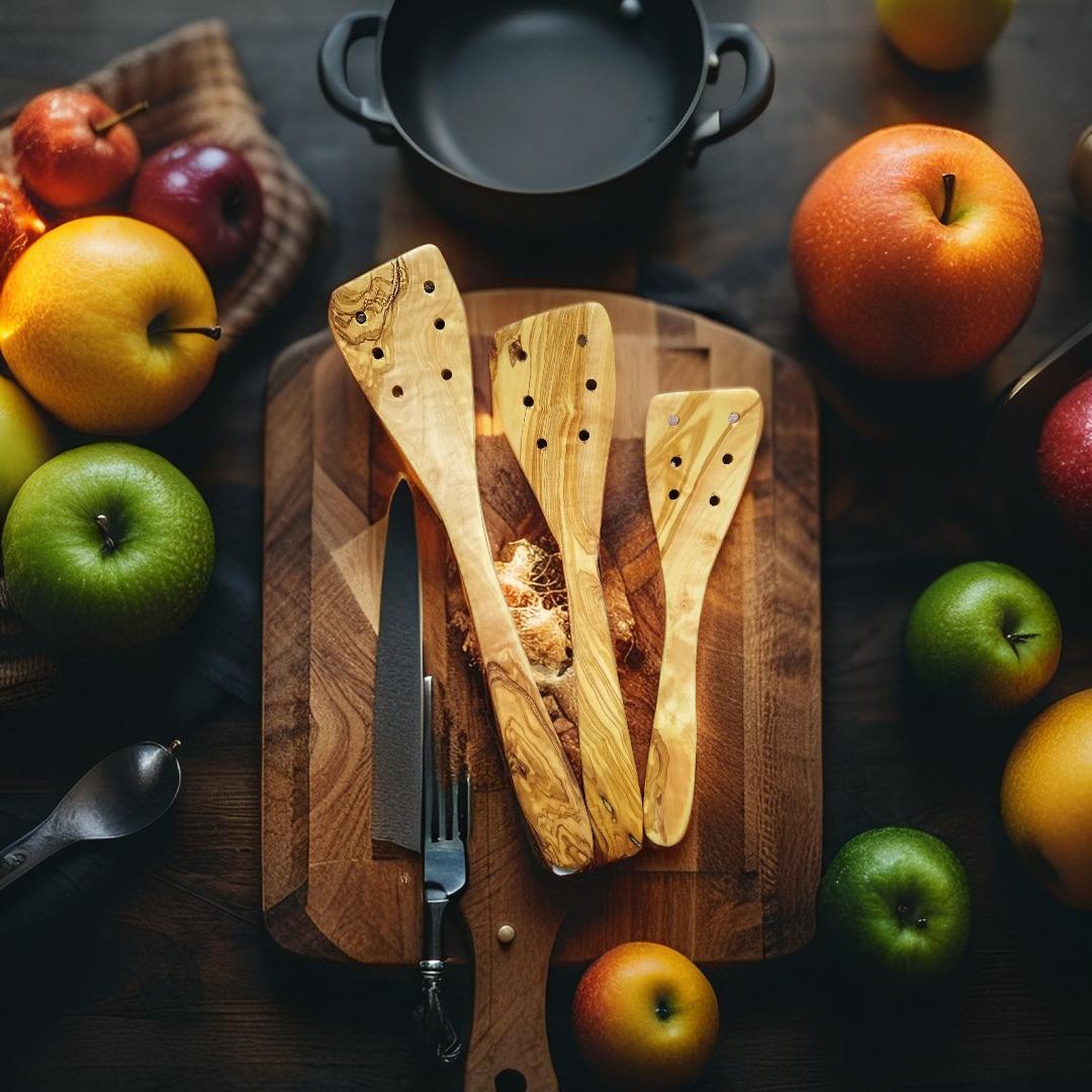 wooden spatula with holes , kitchen Spatula , wooden Utensil , wooden gift,christmas gift, birthday gift, gift for her, gift for him,