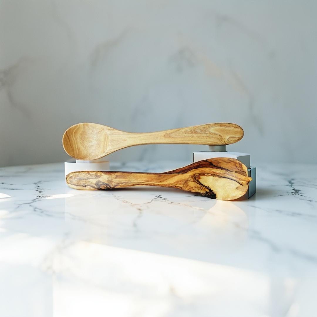 wooden salad utensil, wood spoon, wooden fork, Serving Set, Christmas gift, kitchen tools,gift for him,gift for her