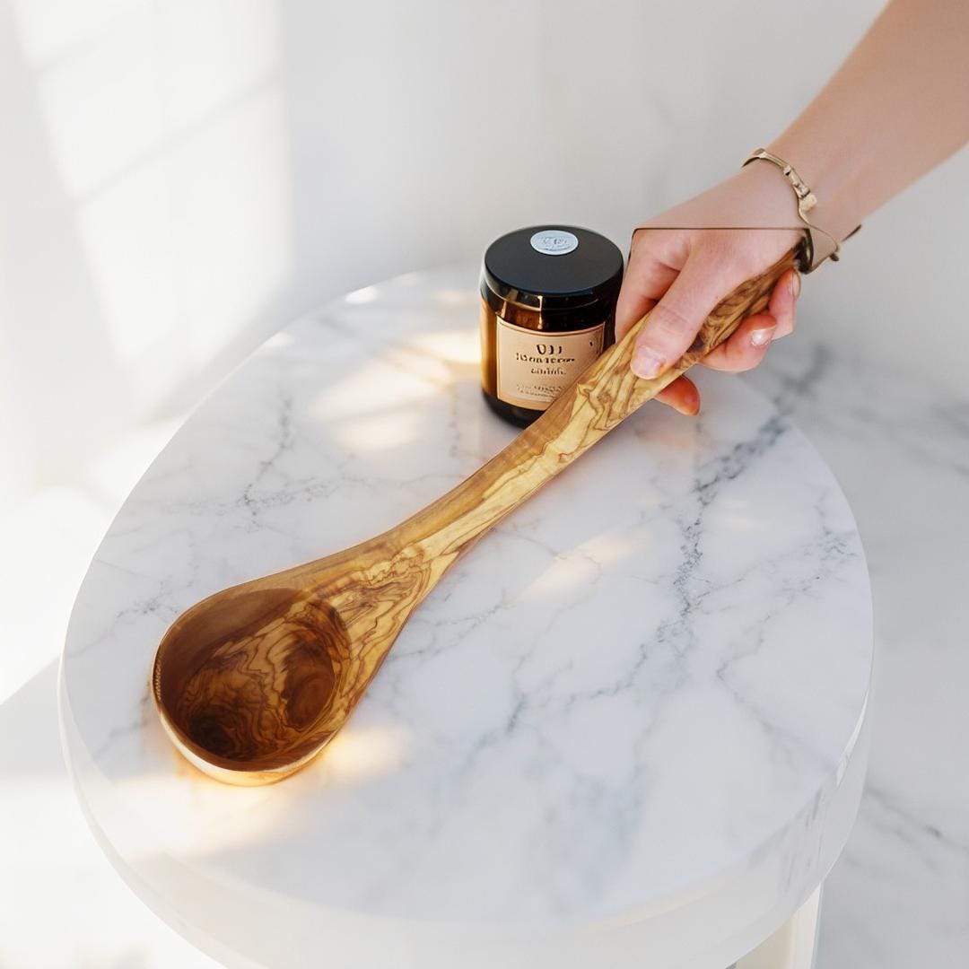 Wooden ladle,wooden sauna dipper, Soup olive wood ladle,kitchen wooden utensil, gift for her, gift for him, wedding gift
