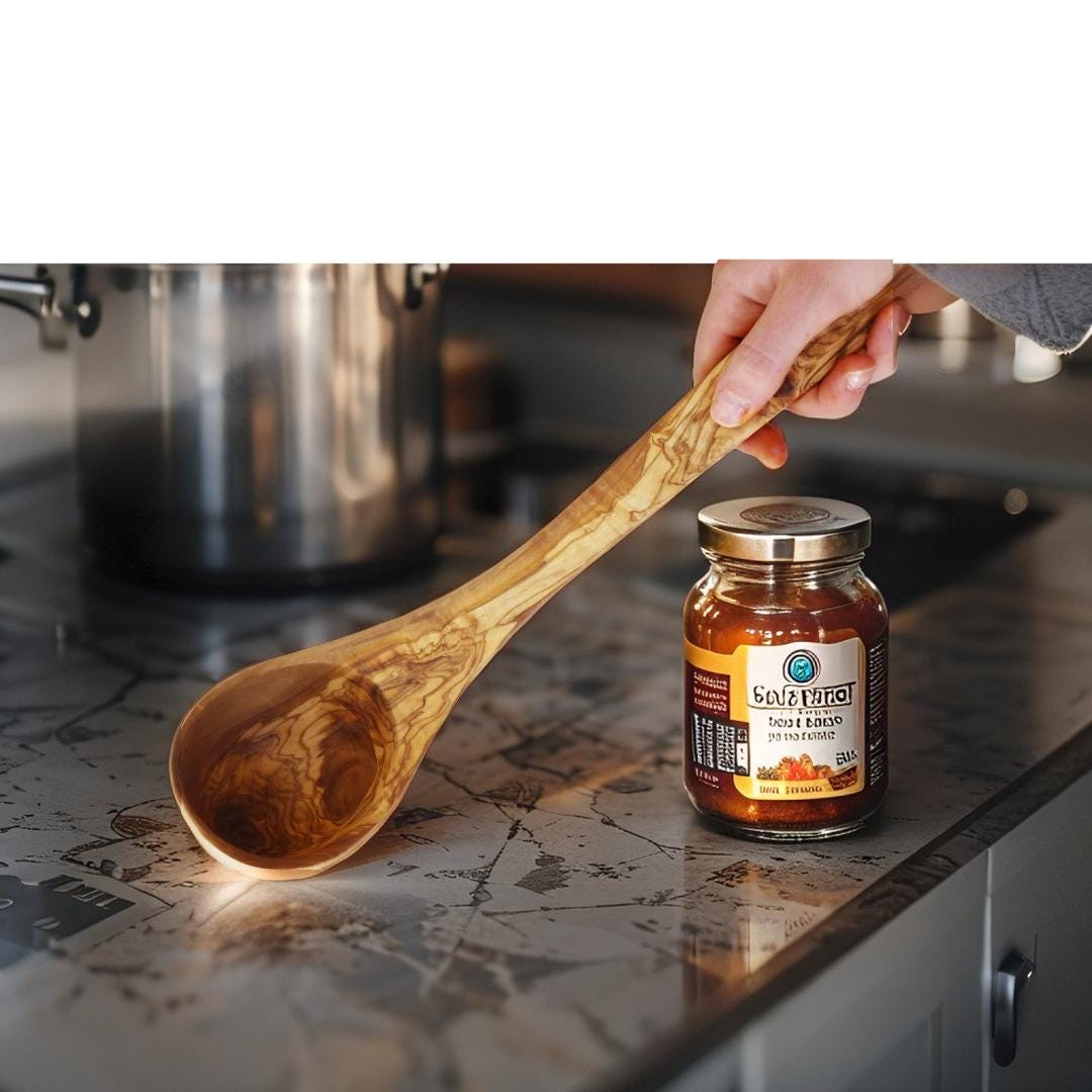Wooden ladle,wooden sauna dipper, Soup olive wood ladle,kitchen wooden utensil, gift for her, gift for him, wedding gift