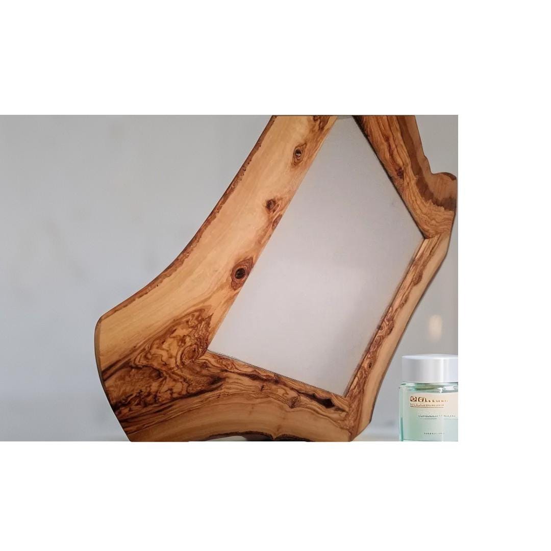 Wooden mirror, living room mirror, bedroom mirror, bathroom mirror, Olive wood mirror