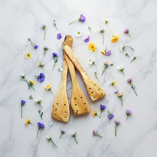 wooden spatula with holes , kitchen Spatula , wooden Utensil , wooden gift,christmas gift, birthday gift, gift for her, gift for him,