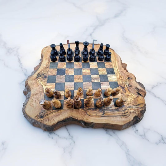 Chess set wood, Chess wood, gift idea, XXL Chess board Canada, Large Chess board with 32 chess pieces, chess set, wooden chessboard